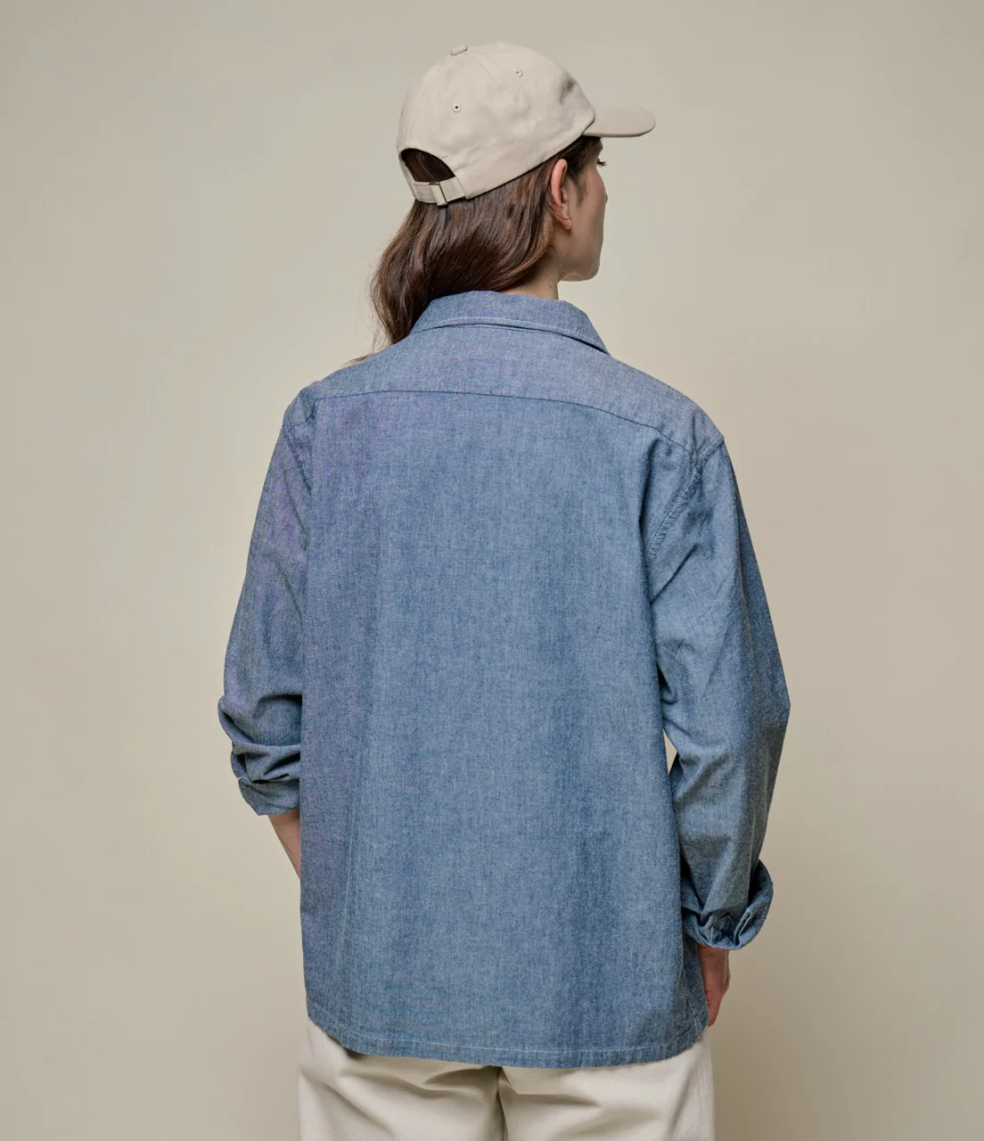Authentic Cotton Chambray Long Sleeve Shirt - Image 7