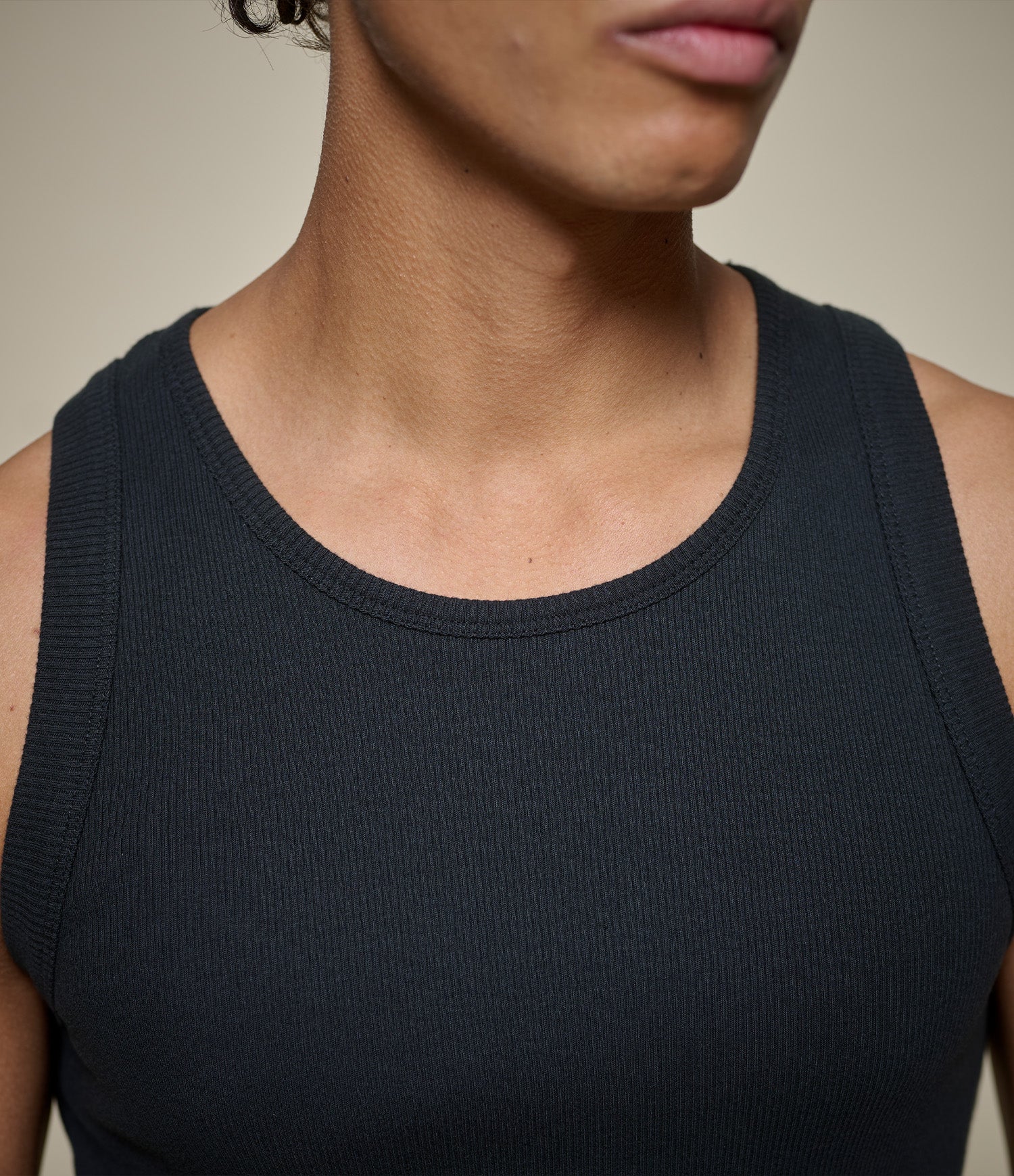 Iconic Ribbed Cotton Tank Top - Image 3