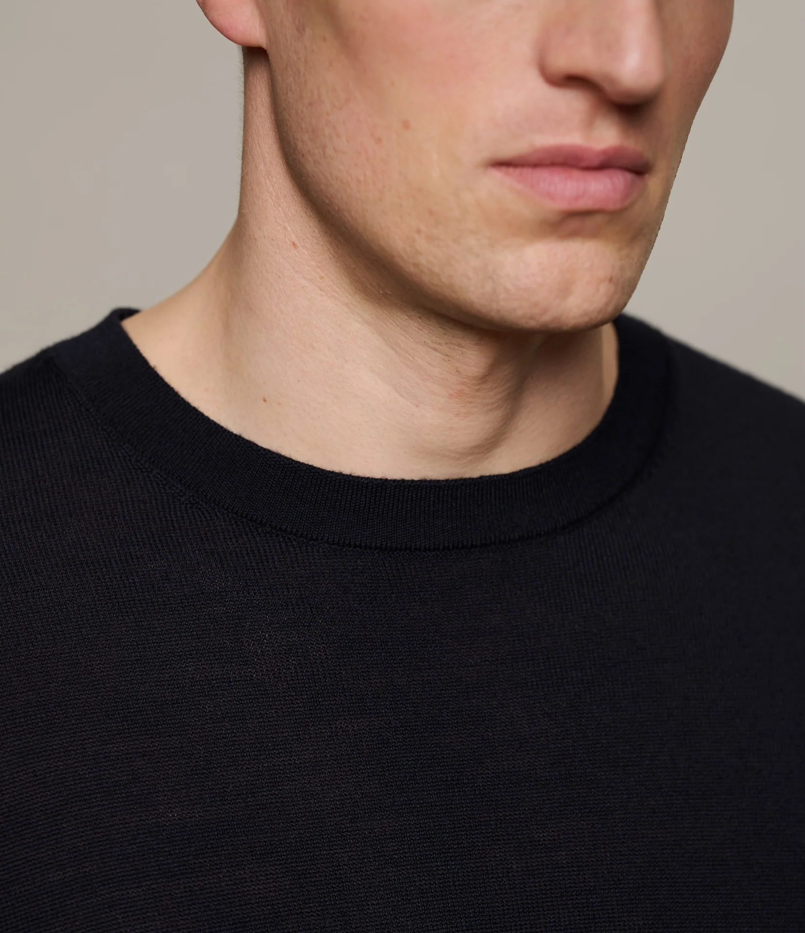 Refined Knitted Merino Wool T-Shirt - Image 3