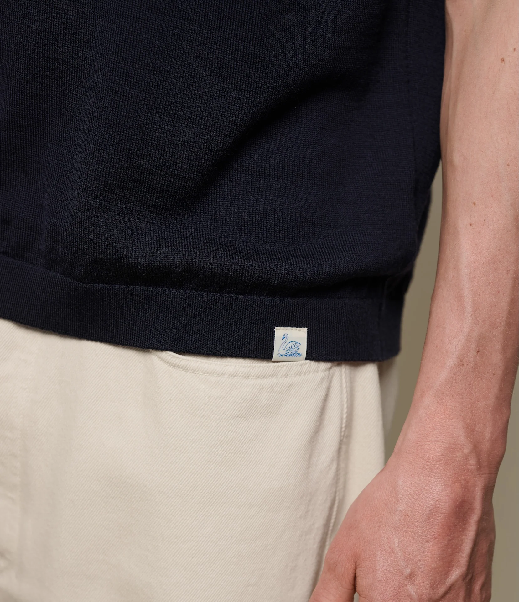 Refined Knitted Merino Wool T-Shirt - Image 5