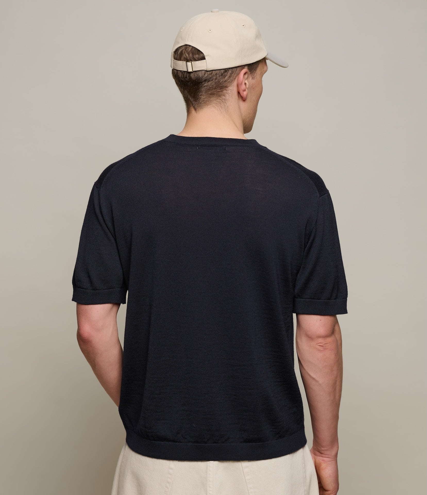 Refined Knitted Merino Wool T-Shirt - Image 6