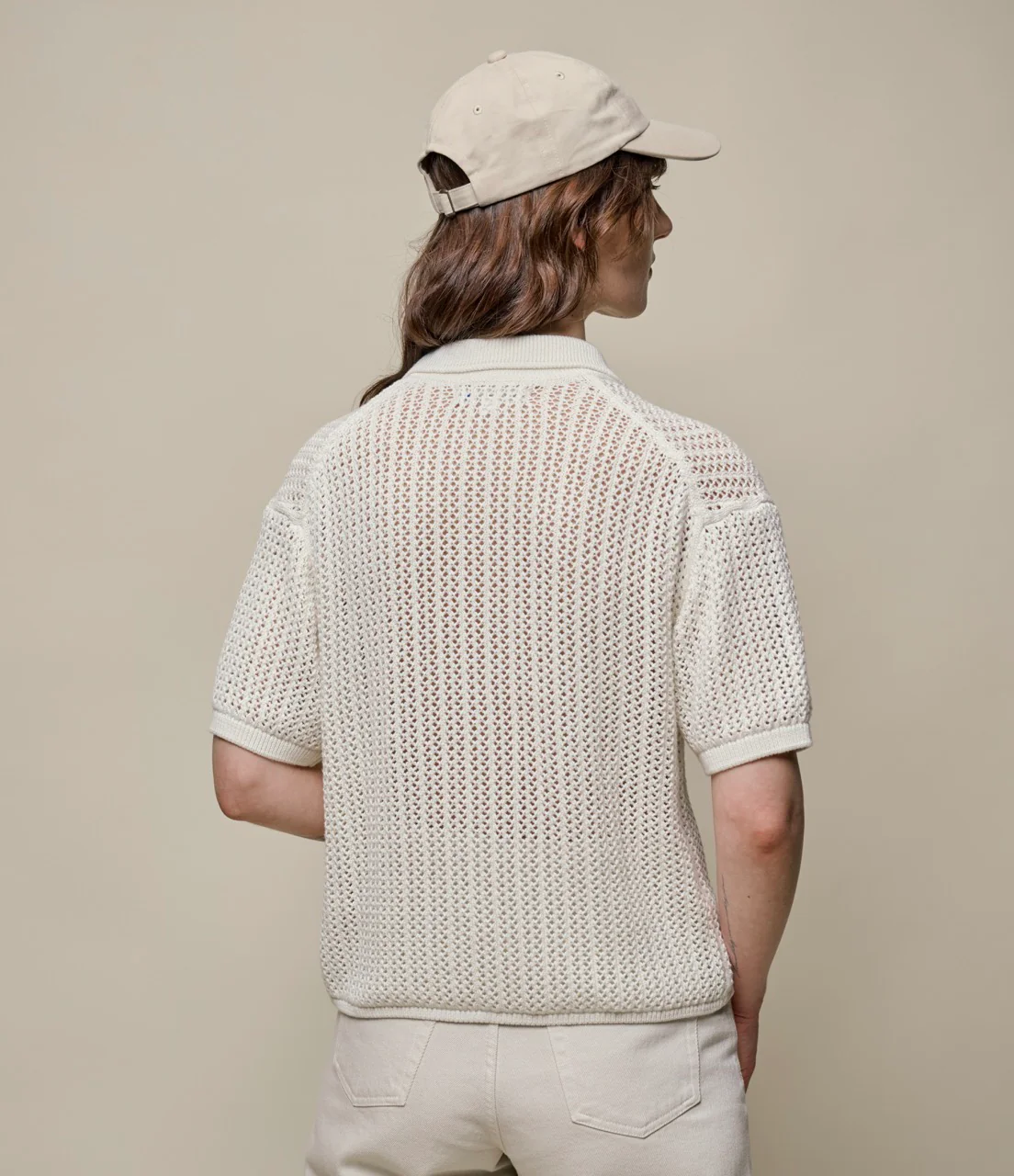 1960s Cropped Crochet Cotton Women's Shirt - Image 5